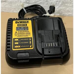 DeWalt DCB115 12V 20V Max Lithium-Ion Fast Charger Tested Works